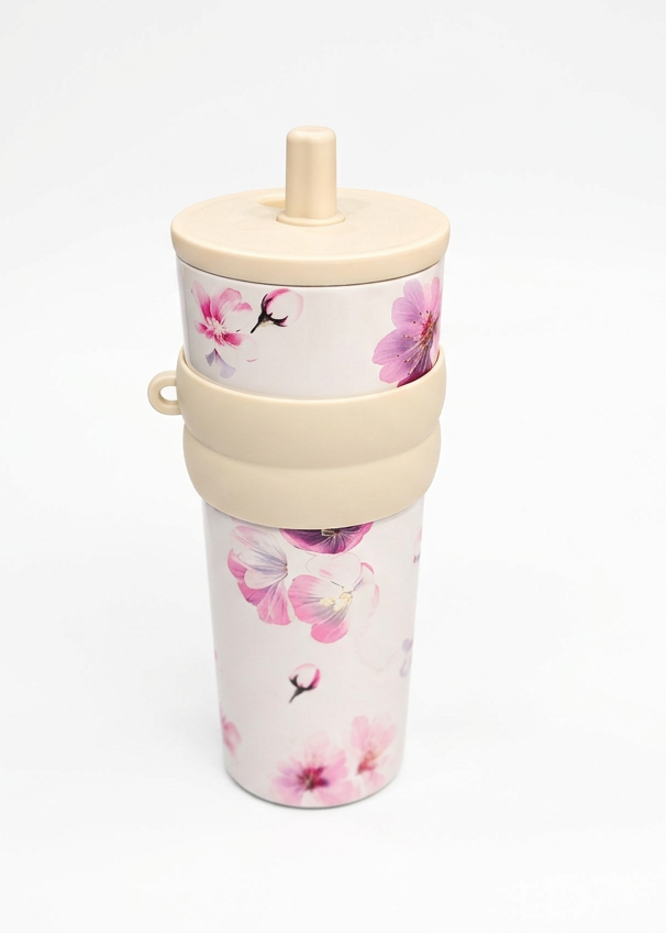 Floral Tumbler Glass