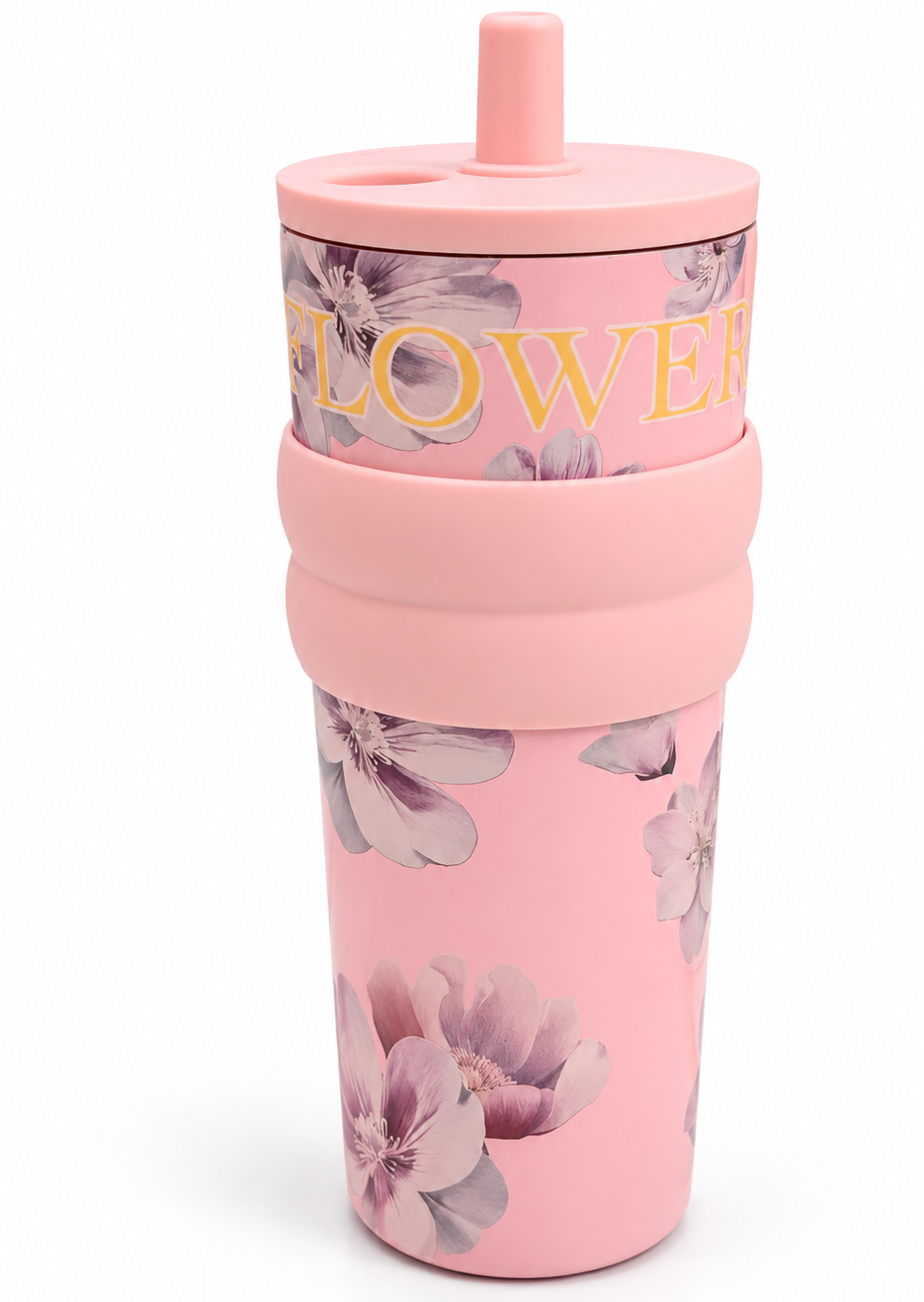 Floral Tumbler Glass